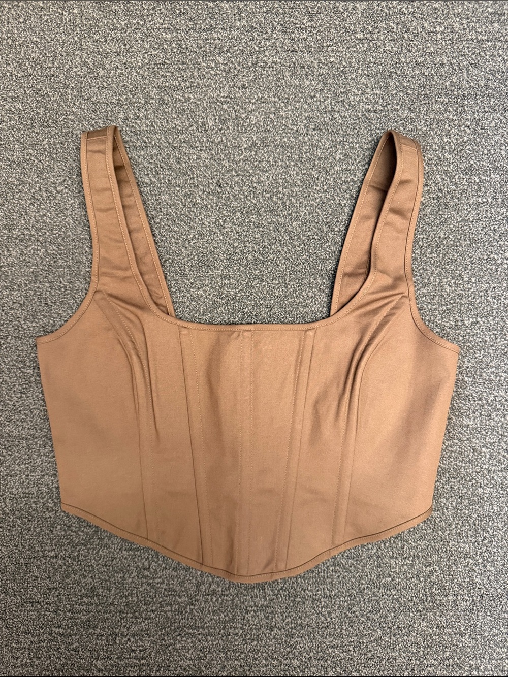 Banana Republic Laurel Corset Top in Mushroom Taupe